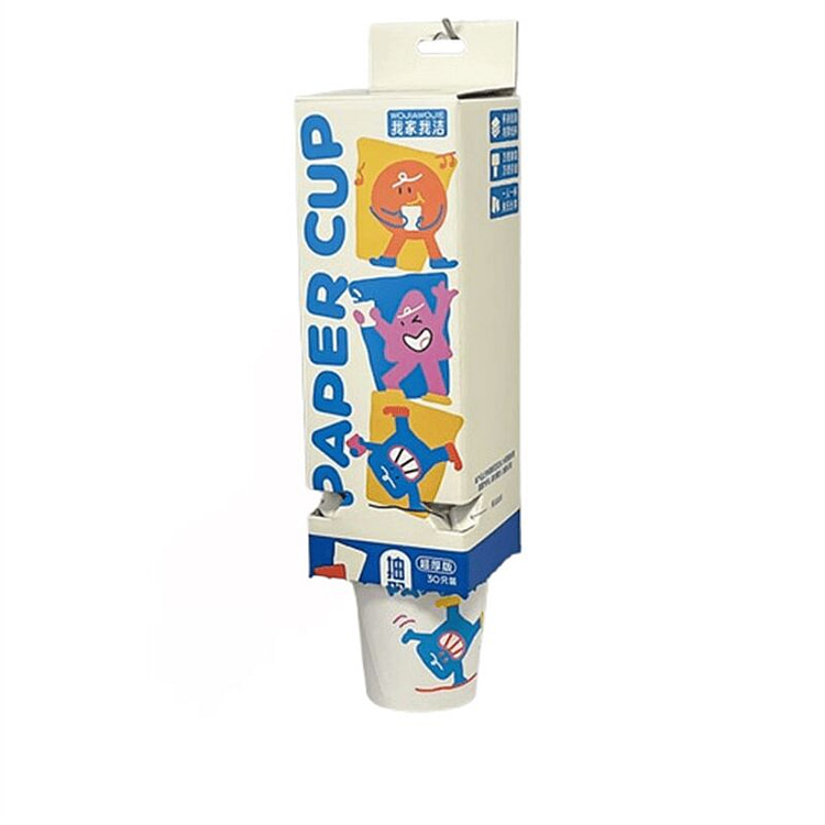 Disposable Cup Hanging Pull-out Paper Cup 30Pc 1 each