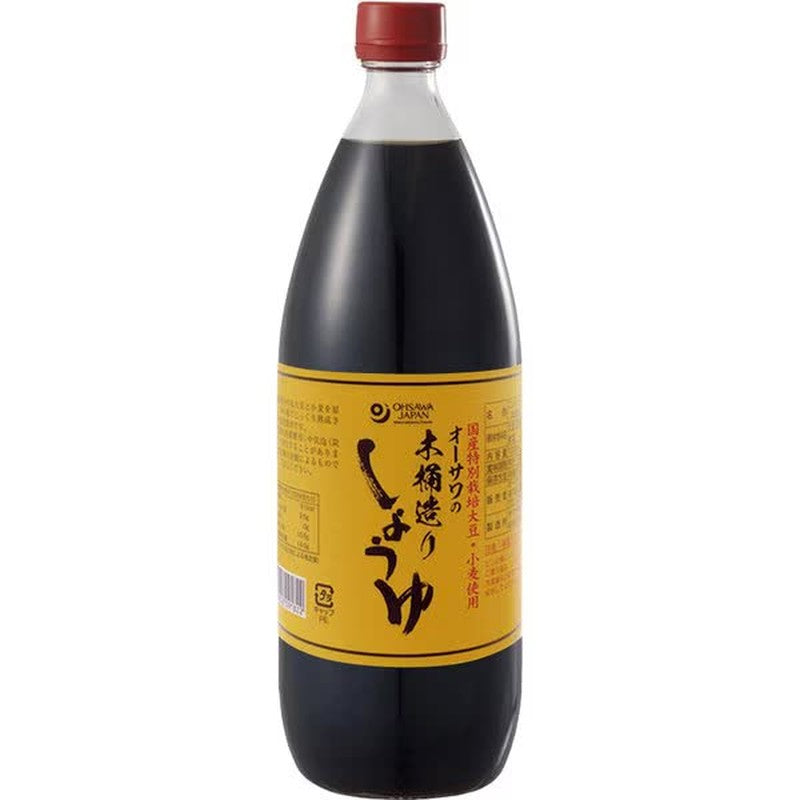 Osawa Japan Osawa Wooden Barrel Soy Sauce 1L 1 each