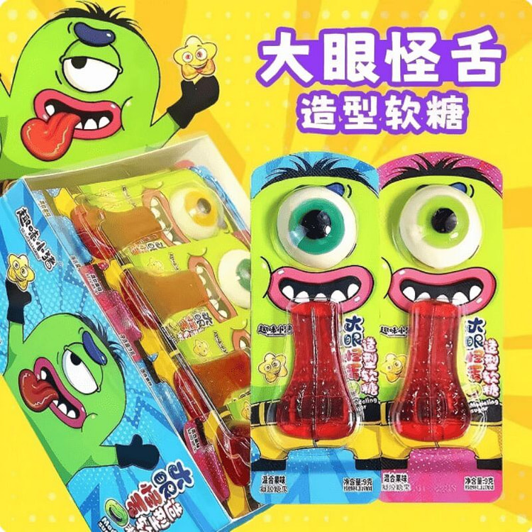 Big eyed tongue candy snacks 270 g