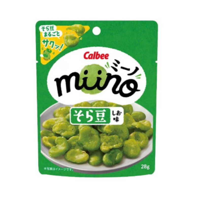 Calbee Miino Broad Bean Lightly Salted 28g 28 g