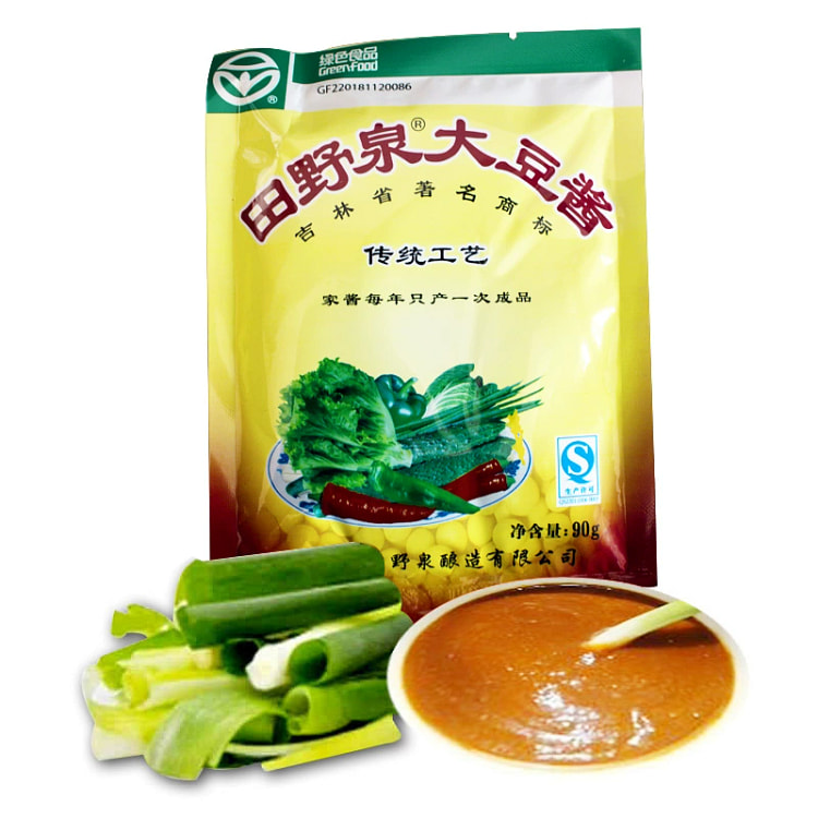 东北正宗田野泉大豆酱纯大豆酱臭酱90g*1袋 90 克