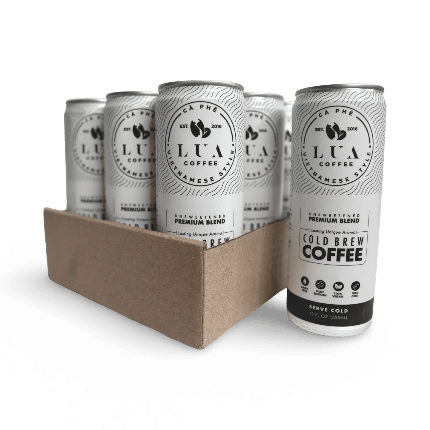 Lua Coffee – Cold Brew Coffee (Case of 12) 144 fl.oz