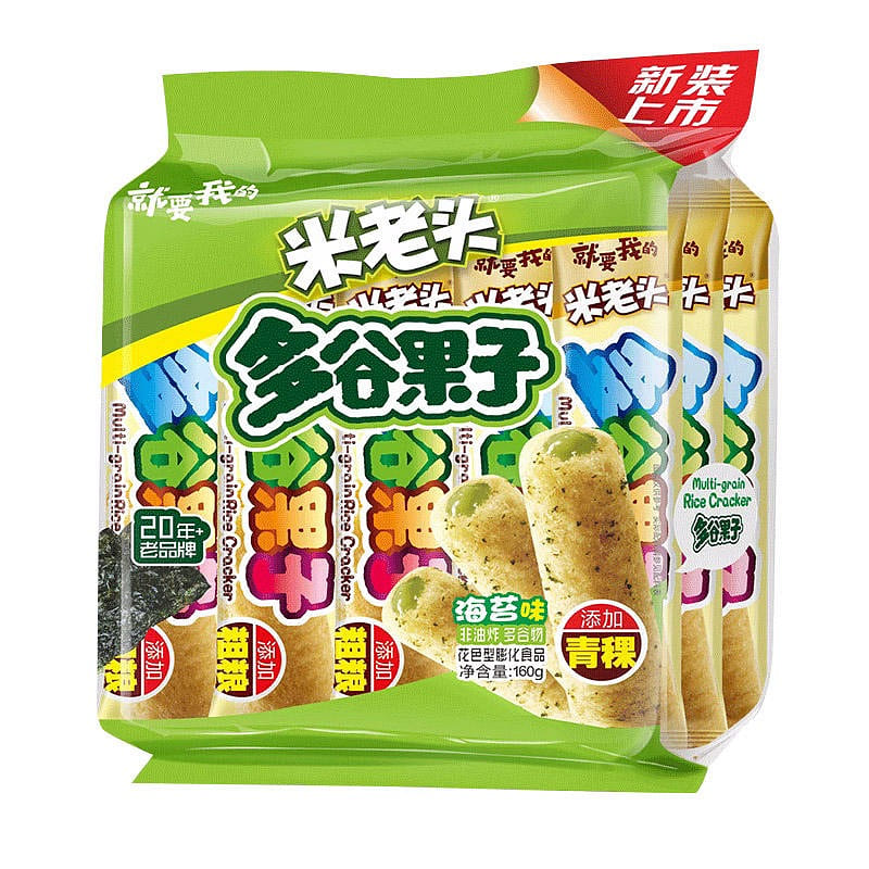 Mi Lao tou mi Guo Juan duo gu Guo zi seaweed Wei coarse grains mi Guo snacks 320 g