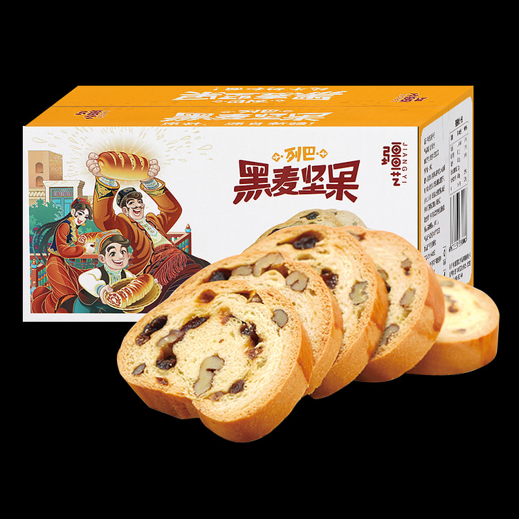 疆艺 黑麦坚果列巴葡萄干面包