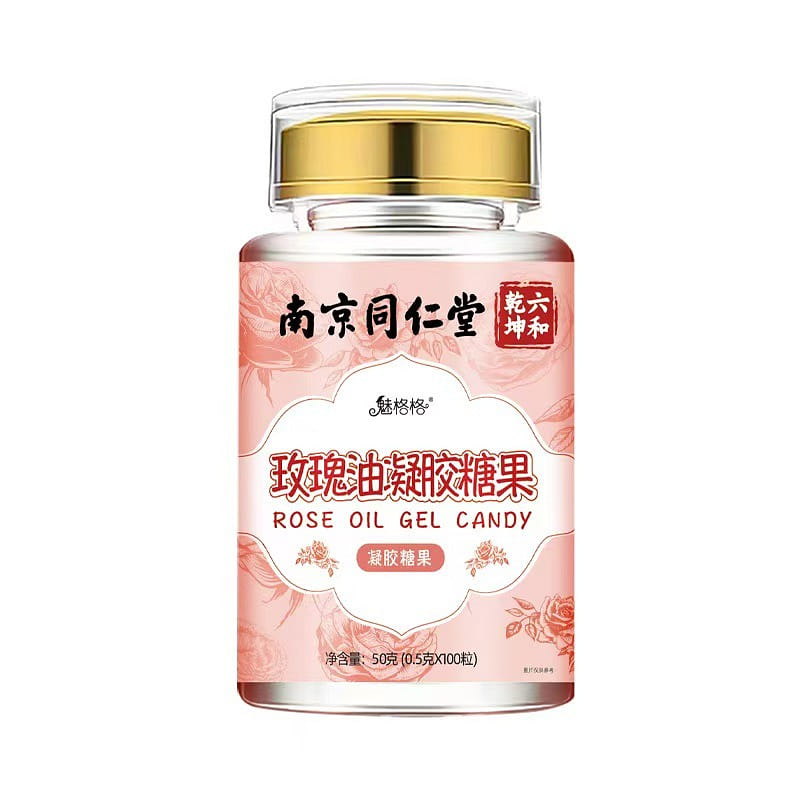 Nan Jing Tong Ren Tang Rose Oil Gel Candy 50g*1 bottle 50 g