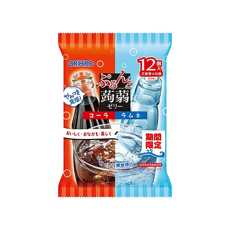 ORIHIRO 果冻 可乐+弹珠汽水12个 1 份
