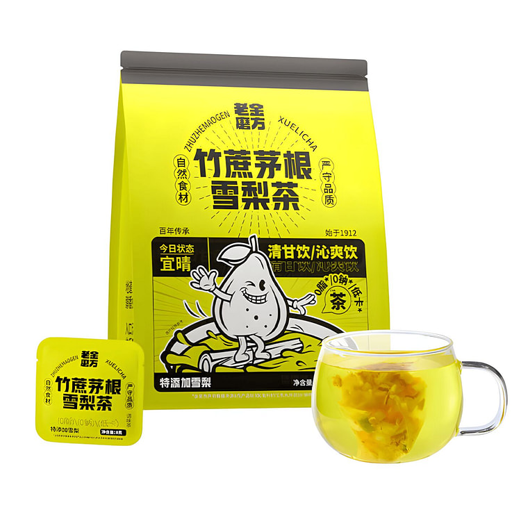 老金磨方 竹蔗茅根雪梨茶 120 克
