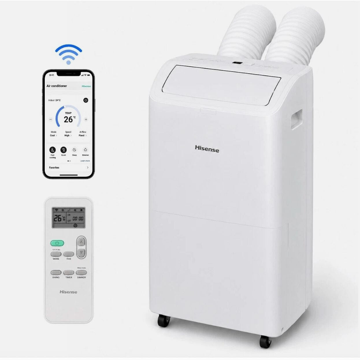 Hisense 8,000 BTU DOE Smart Portable Air Condition 1 box
