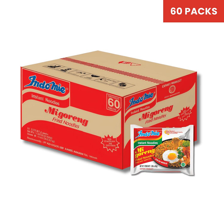Indomie Mi Goreng Noodles 1 count*60 pack