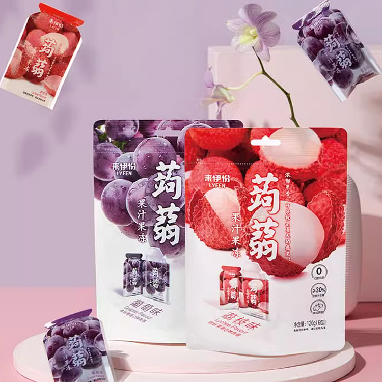 Laiyifen Jelly Drink Pudding (Grape Flavor)