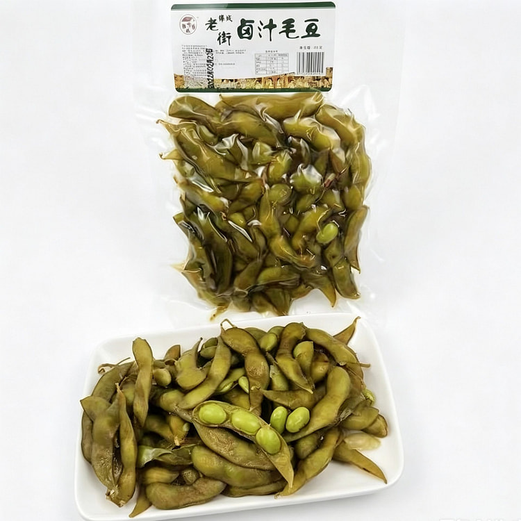 桦城老街 卤味盐水毛豆下酒菜 1袋 308 克