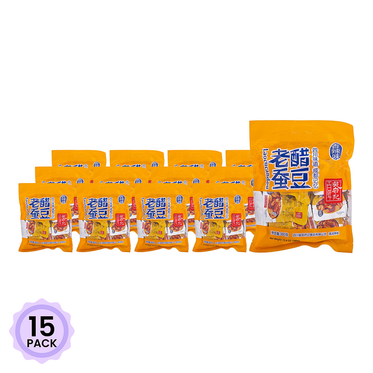 吴府记 老醋蚕豆 香辣味 380 克*15 包