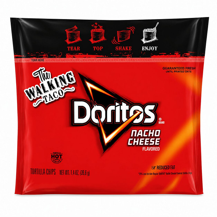 Doritos Reduced Fat Nacho Chips 1.4 oz 44 Pack 200 pack