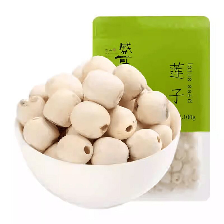 盛耳 去芯磨皮白莲子 100g 100 克