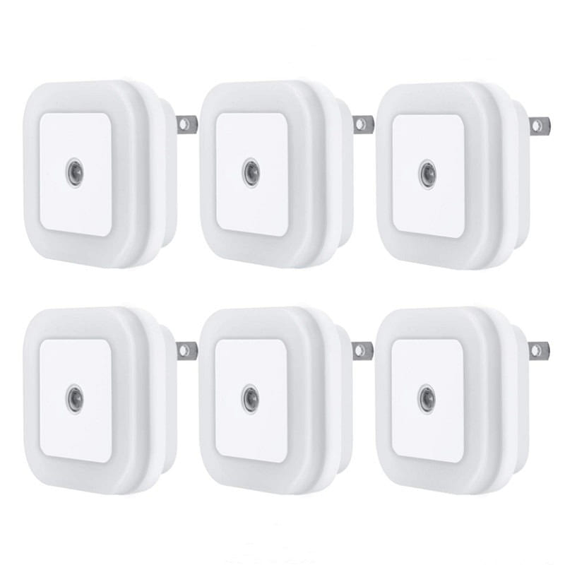 LED Night Light Lamp with Smart Sensor0.5W Plug*6 1 each