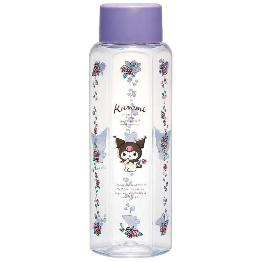 Skater Kuromi Hexagonal Plastic Water Bottle 1Pc 350 ml
