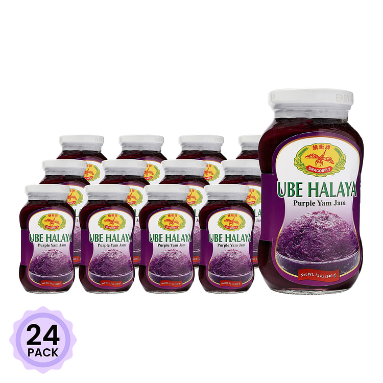 Dragonfly Ube Halaya Purple Yam Jam 12 oz*24 pack