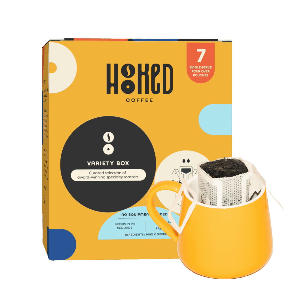 Hooked Coffee Drip Bag Variety Pack 7 Pack 91 g
