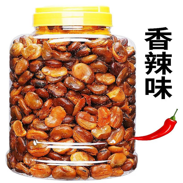 Crunchy and delicious spicy broad beans - 500 gram 1 bottle