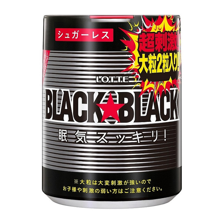 乐天BLACK BLACK强效薄荷口香糖 133g