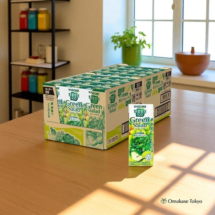 Kagome Veggie Drink 100 Green Salad 24 Bottles