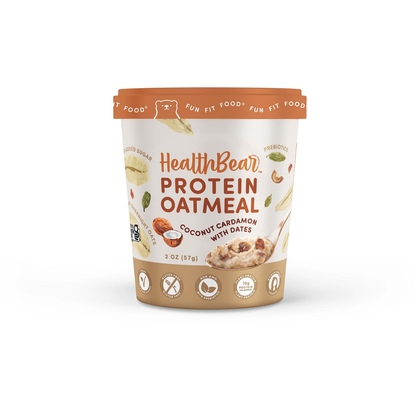 Coconut Cardamon Protein Oatmeal 6 each