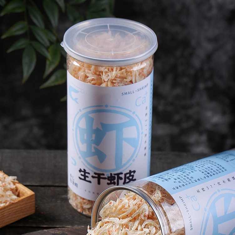 饭团妈妈淡干虾皮干货100g*2瓶