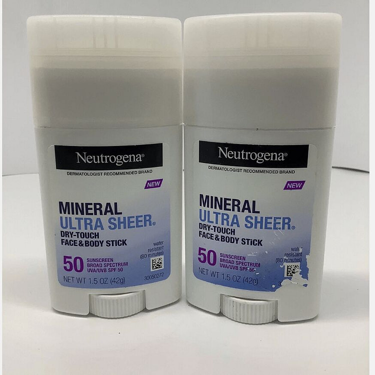 Ultra Sheer Sunscreen Stick SPF 50 - 1.5oz 2 Pcs 2 can