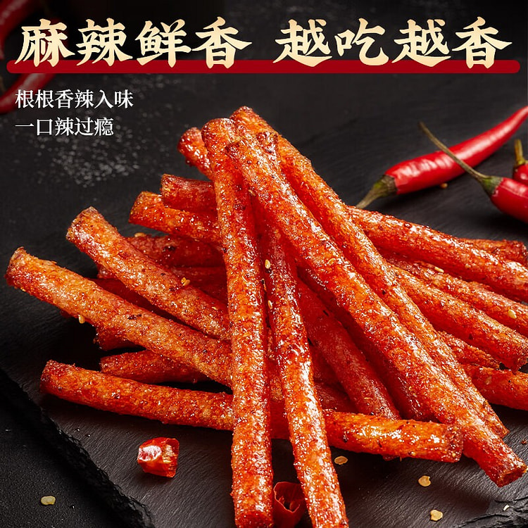 比比赞 网红辣条 香辣味 小面筋 600g