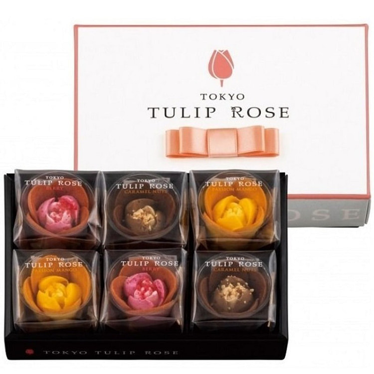 【日本直邮】 东京TULIP ROSE 高端玫瑰限定梦幻花朵甜点 6个/盒