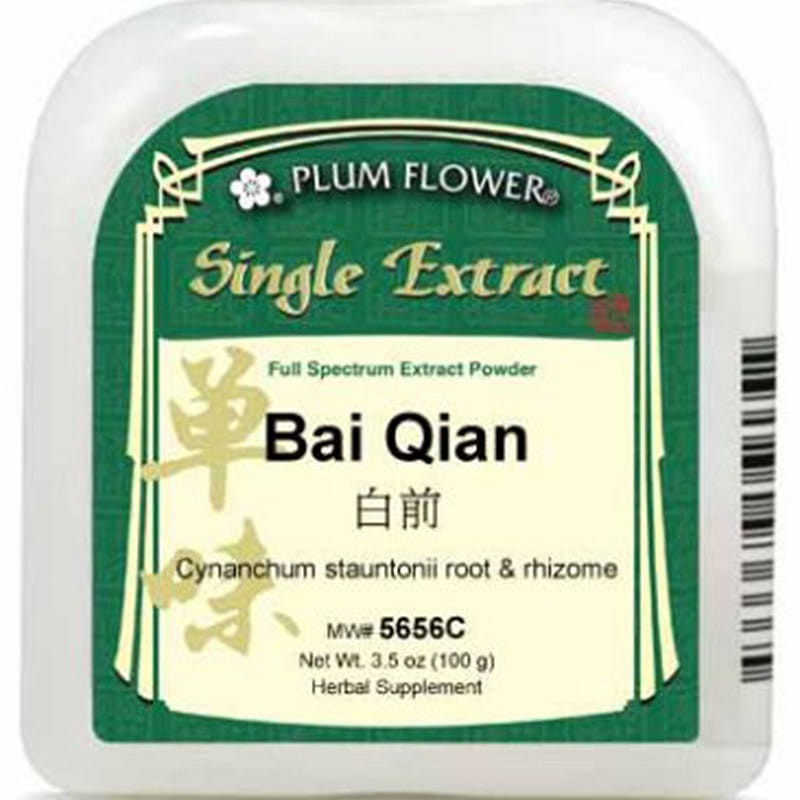 Bai Qian, extract powder Cynanchum stauntonii rhizome 1 each