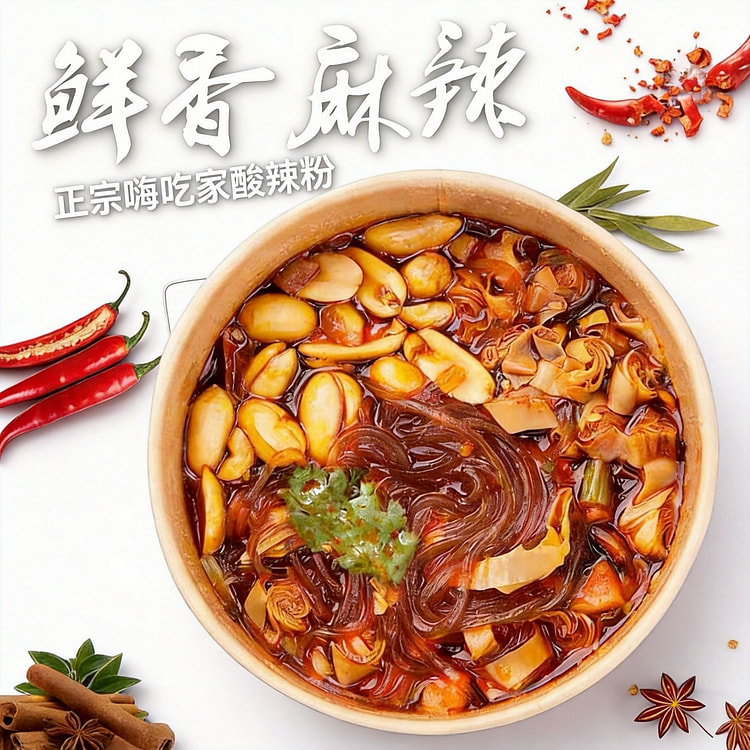嗨吃家酸辣粉正宗粉丝重酸辣粉 270 克