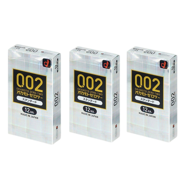 OKAMOTO冈本002标准款 12个装3个组
