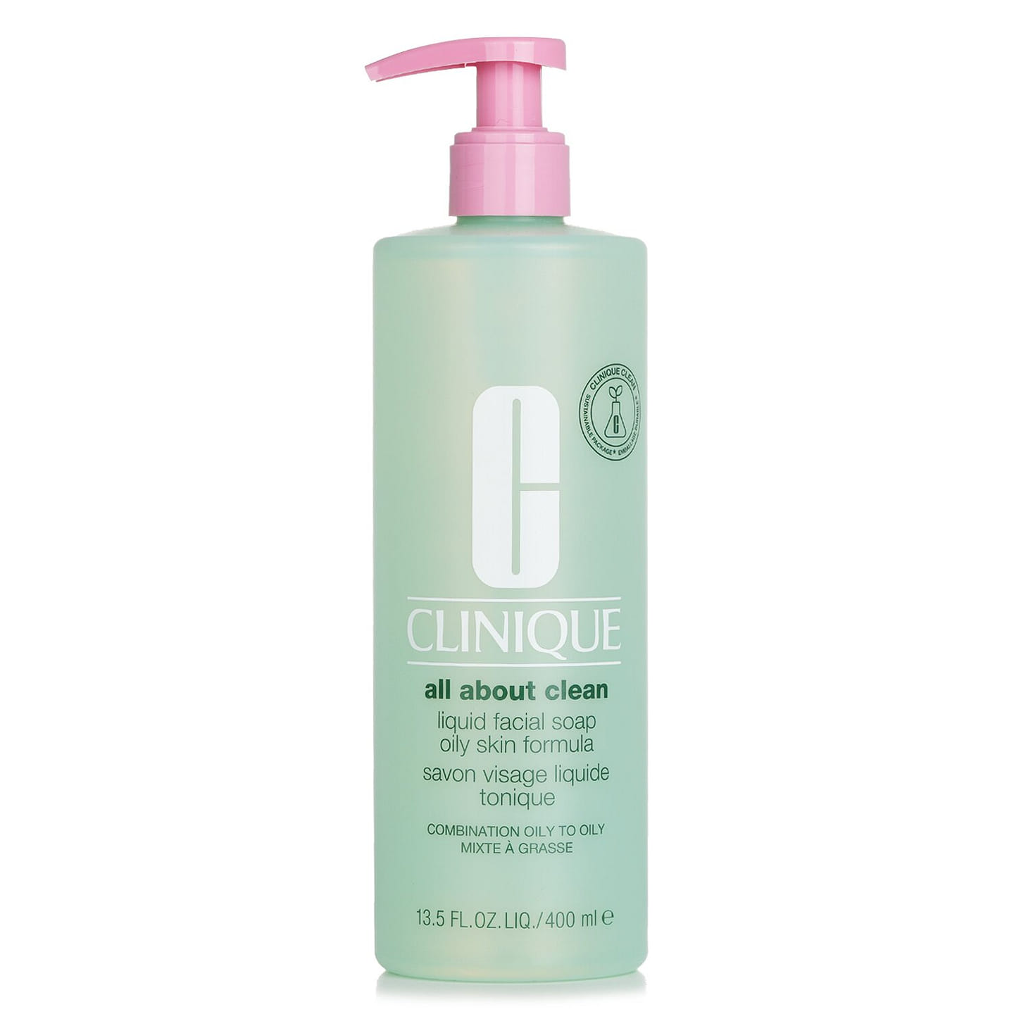 Clinique All About Clean Liquid Facial Soap Oily Skin Formula (Combination Oily to Oily Skin) 400ml/13.5oz 400 ml