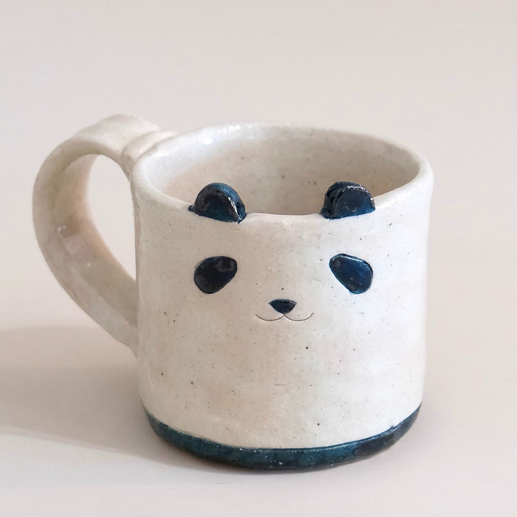 濑户烧 手作 熊猫马克杯（礼盒装）