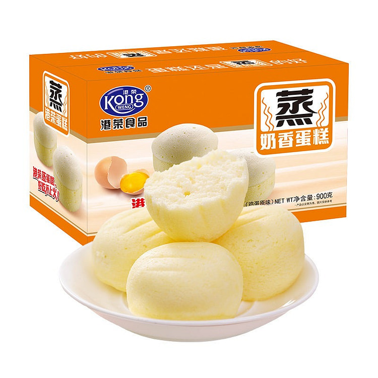Hong Rong Egg Flavor Steamed Cake Breakfast 900 g