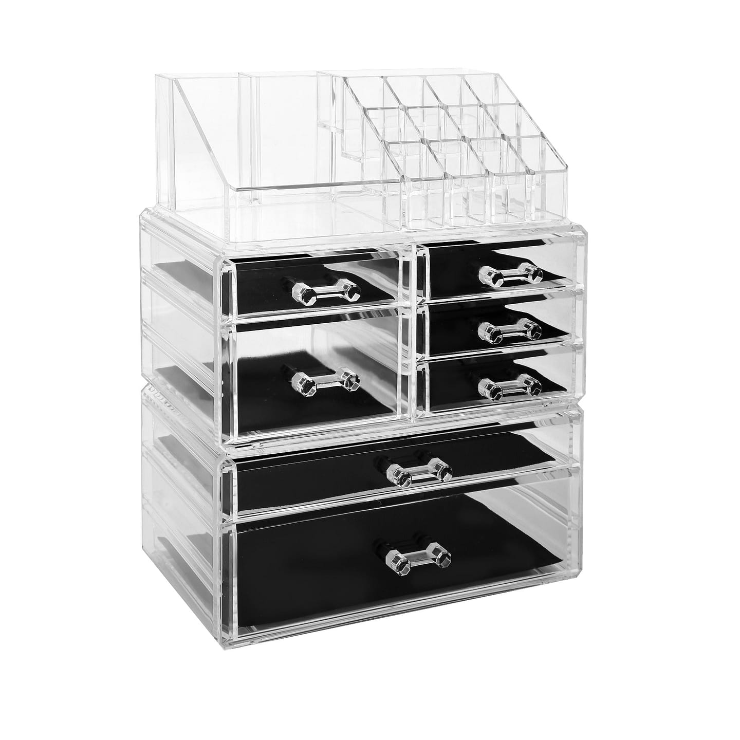 [THA] 3-Layers Acrylic Cosmetic Storage Box with 7 Drawers12+4 Slots 1 count