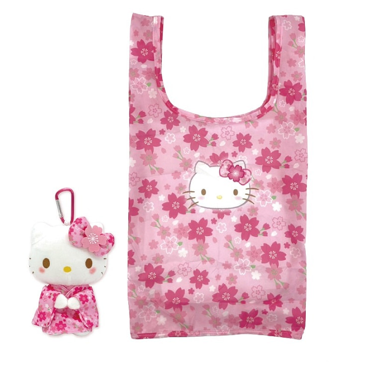 Sanrio Plush Eco-Bag: Cherry Blossom Kimono 1 each