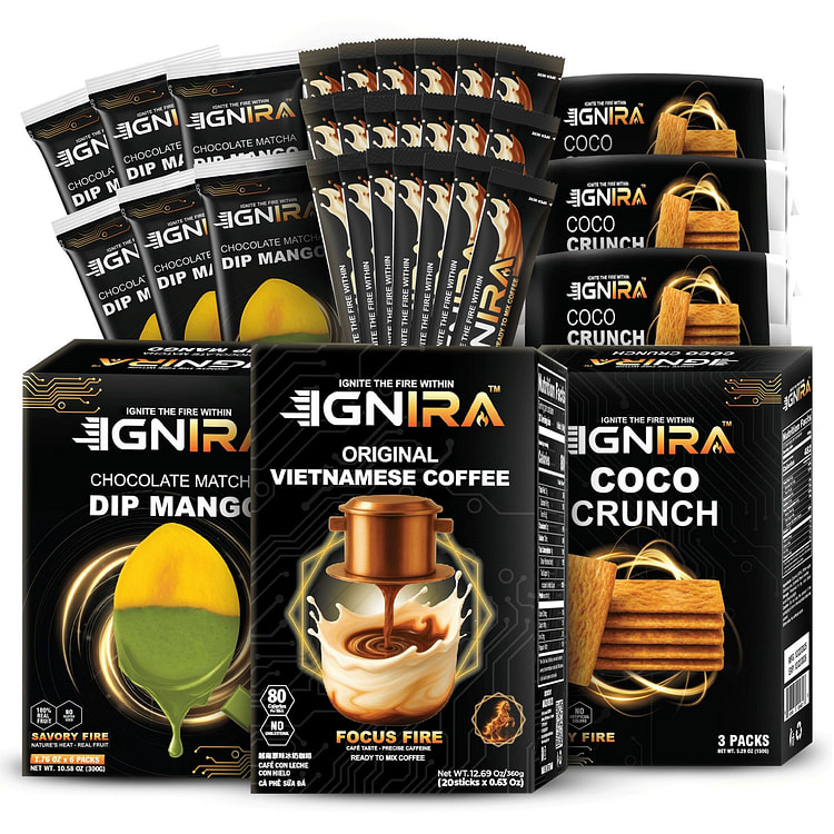 IGNIRA越南能量礼包：经典奶咖、抹茶芒果与椰香 3 盒