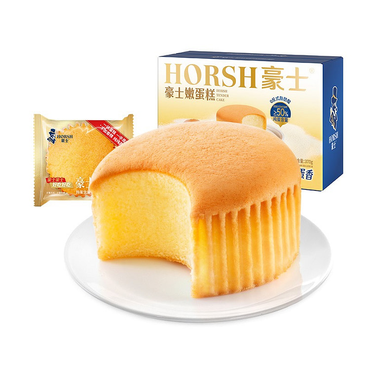 豪士Q弹嫩蛋糕营养早餐吐司健康零食面包办公室解小吃 370 克