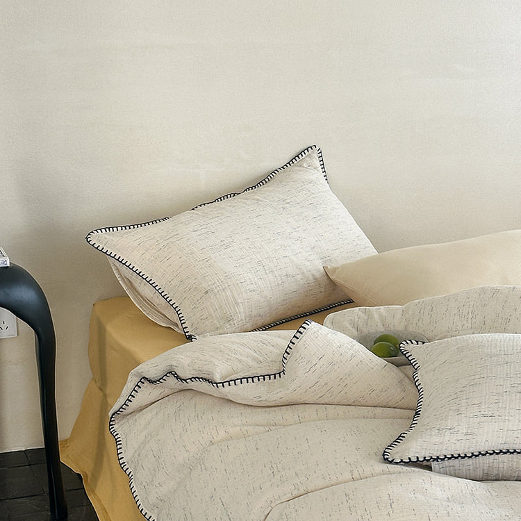 Raw Linen Atelier Bedding Set(Fitted) Golden-Q 2000 g