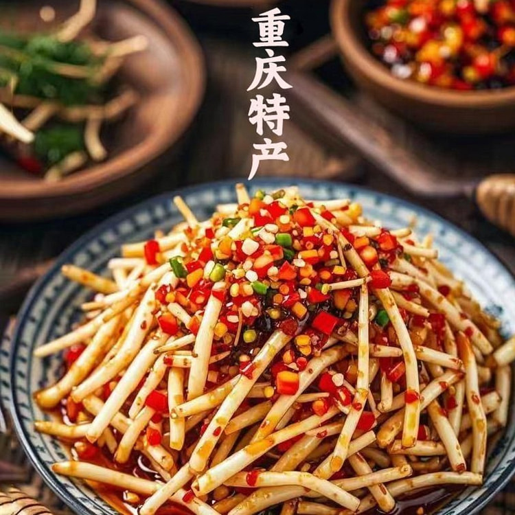 糟辣凉拌鱼腥草 折耳根下饭菜酱