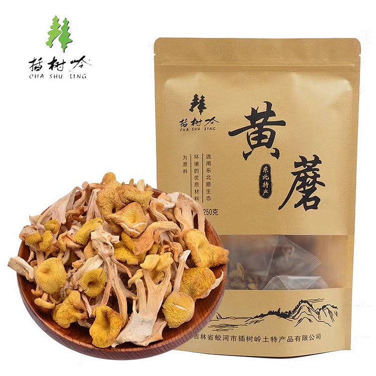 【长白山珍】插树岭东北榆黄蘑炒菜包饺子 250g