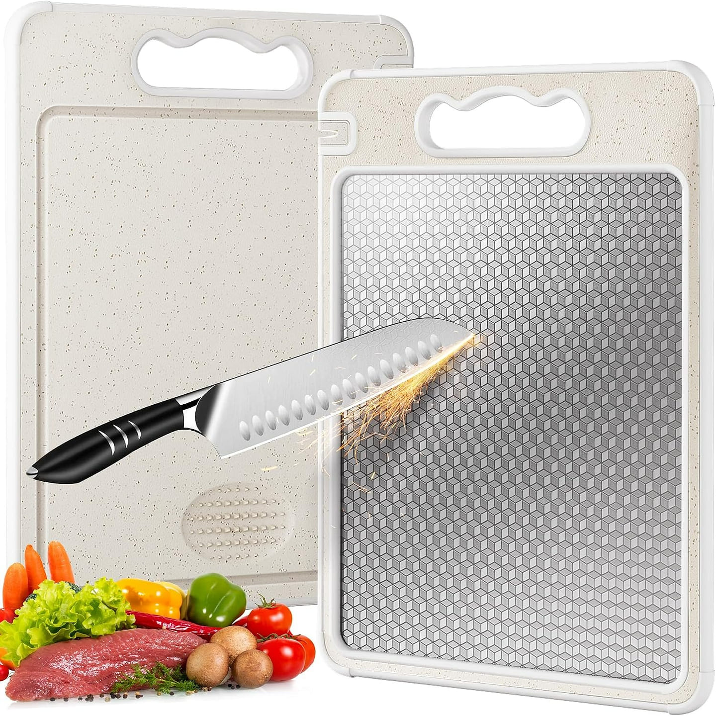 1 Pcs Stainless Steel Cutting Board for Kitchen 1 each