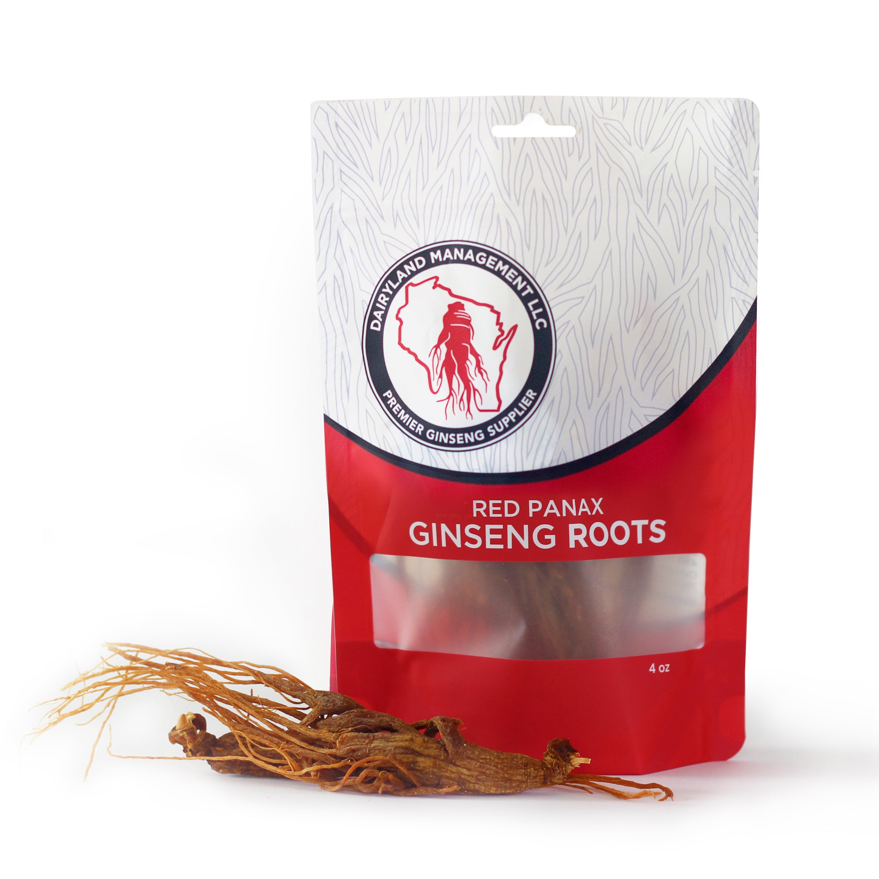 Premium Korean Red Panax Ginseng Roots 4oz 1 each