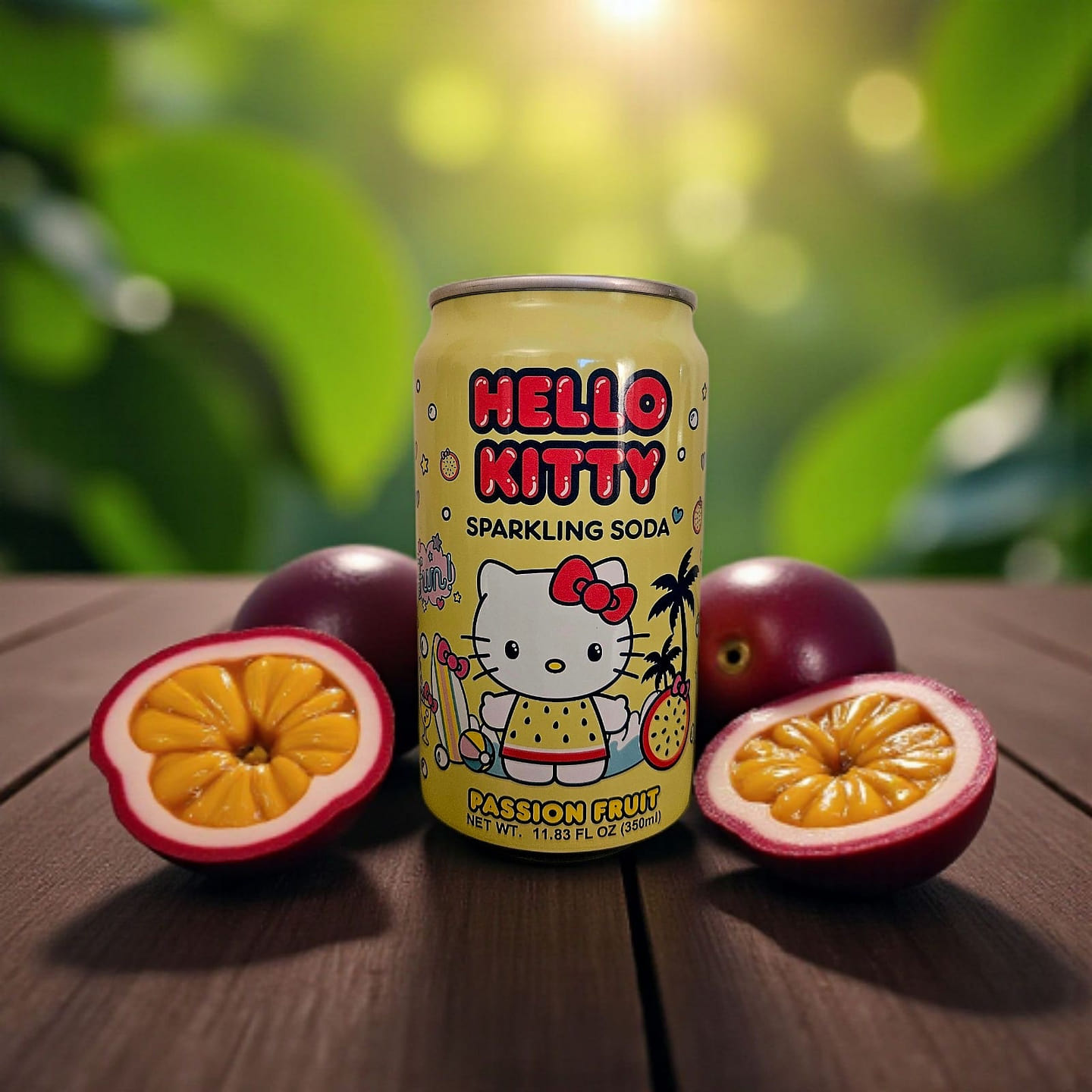 Hello Kitty Sparkling Soda Passion Fruit - Japan 350 ml