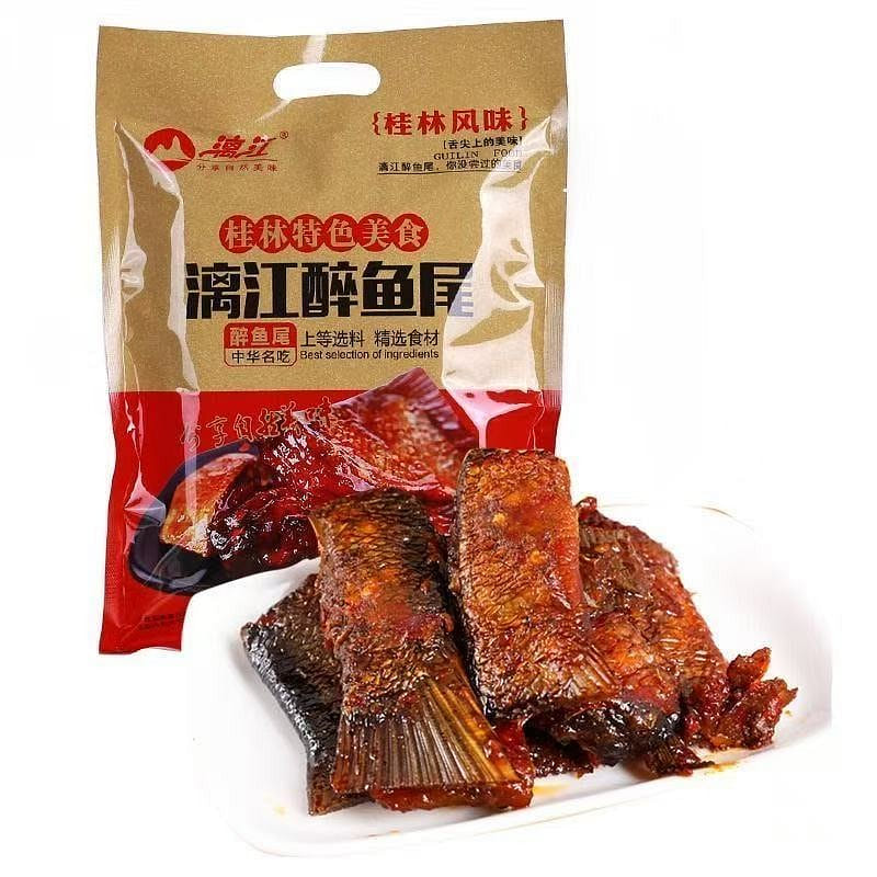Li River Spicy Drunken Fish Tail 236g, 1 Bag 1 pack