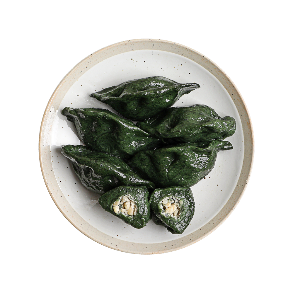 Bánh Gạo Bán Nguyệt Lá Gai & Ngải Cứu (Moshi Ssuk Songpyeon) Jindo 1000 g