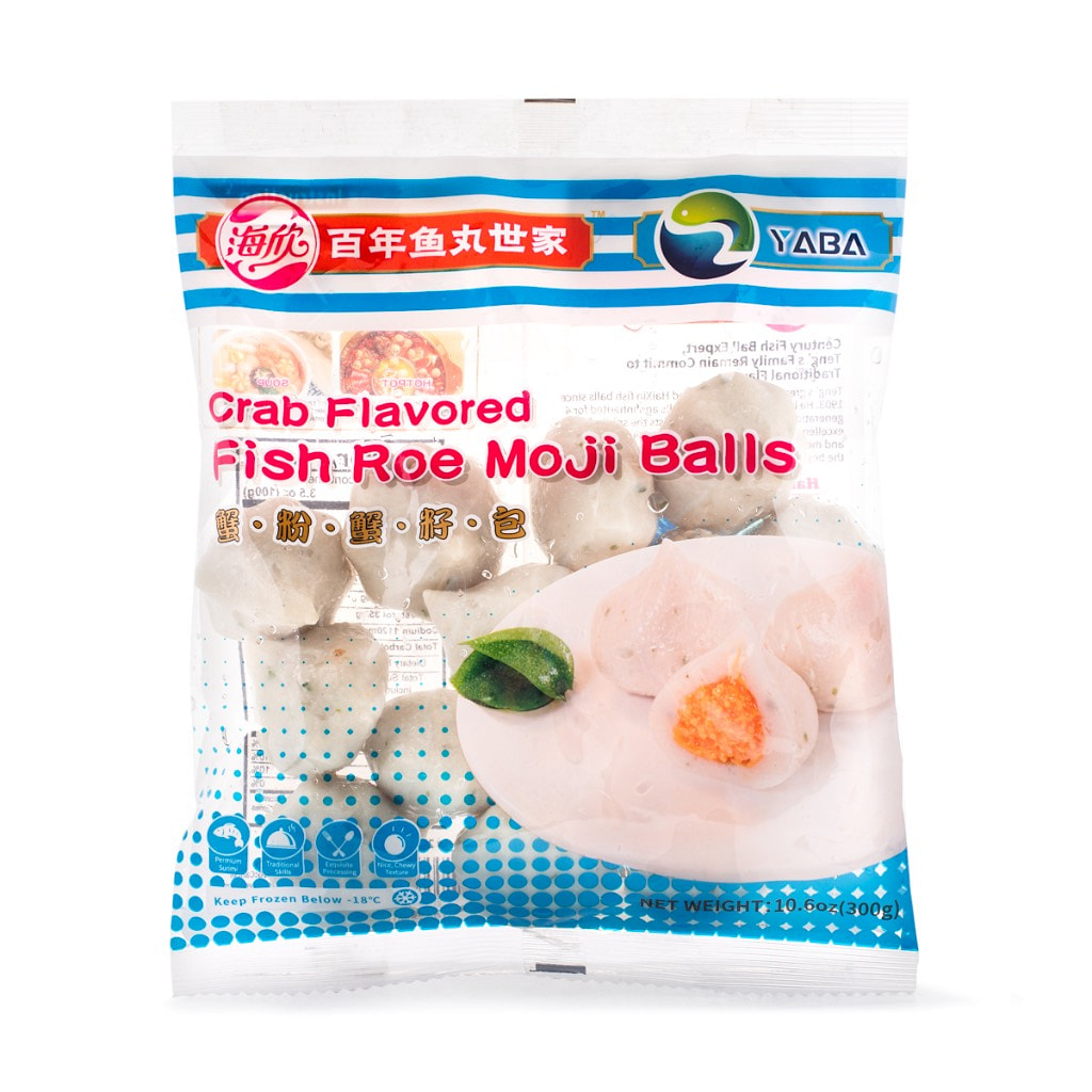 Get Yaba Crab Flavored Fish Roe Moji Balls, Frozen Delivered