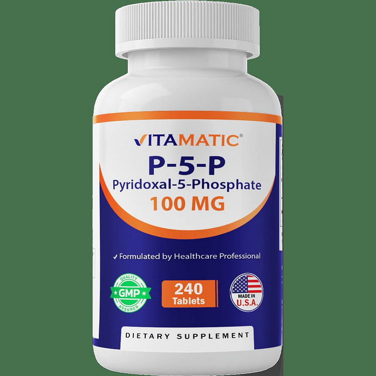 P5P 100 mg (Pyridoxal-5-Phosphate) 240 Tablets 1 each